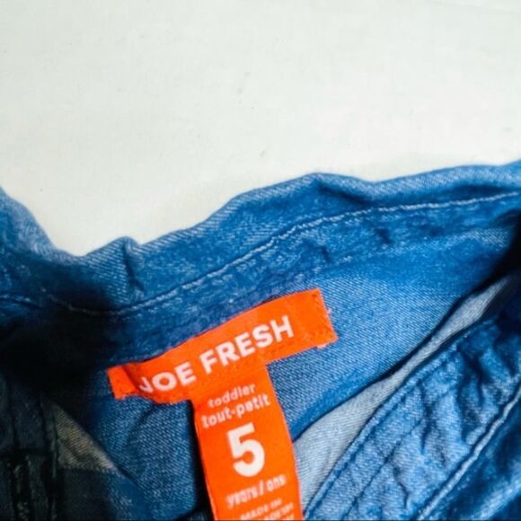 joe Fresh NWOT Chambray Button Down Toddler Shirt - Picture 4 of 9